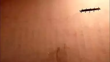 Tamil wife bathing caught on camera in hotel room