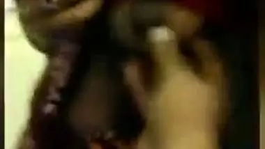 Shop staff lady showing boobs