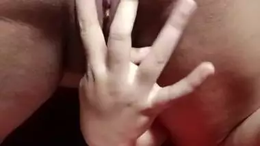 Akhi is fucking herself with a sex toy. Sexy village girl is leaking her pussy and ass. Young erotic desi girl is finger