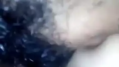 Horny Desi chick has her XXX muff nailed in darkness by ex-lover