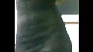 Beautiful Desi hottie in black XXX outfit seductively dances on camera