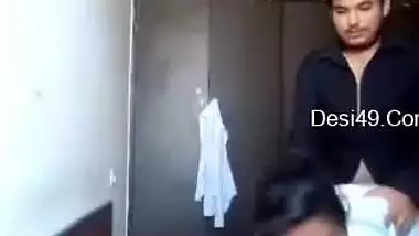 Indian girl in white shirt gives sexual pleasure to loved man on cam