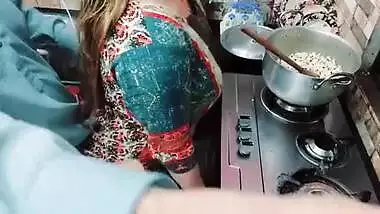 Indian Wife Busy in Cooking While Her Ass Hole Fucked By Her Cuckold Husband With Clear Hindi Audio