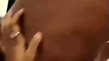 Newly married wife boob sucking by horny husband