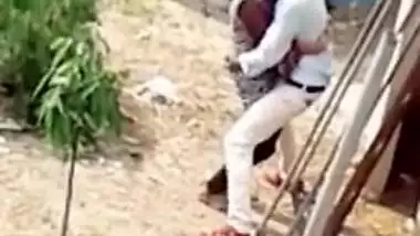 Daring Desi outdoor sex act recorded by a voyeur