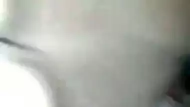 Desi XXX chick showing her boobs and shaved pussy on selfie cam