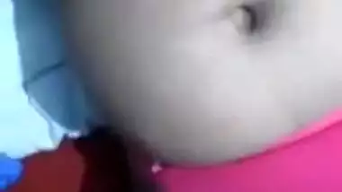 Man sneaks up on sleeping XXX Indian in red bra and touches her sex parts