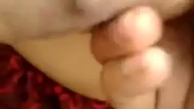 Babe with roots in India flaunts her XXX boobs and cameraman touches them