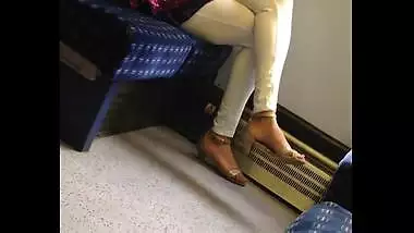 Indian milf sexy heels candid