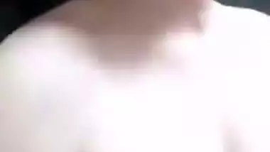 Big boobed Indian aunty naked solo