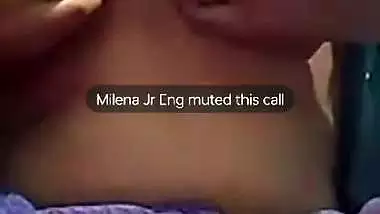Famous mallu girlfriend boobs show on video call