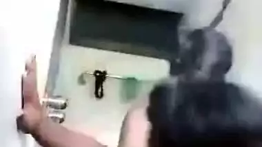 Man makes XXX clip of him fucking chubby Desi spouse in the bathroom