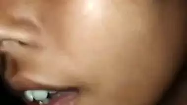 Pretty desi girl fucking pussy with condom dick