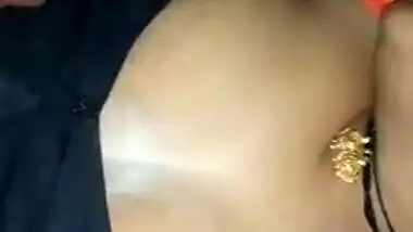 Real sexy desi bhabhi boobs press by neighbour when husband is not at home