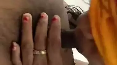 Horny milf records her Tamil sex video with her young lover