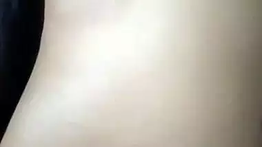 Husband pressing wife boob before sex at home viral MMS