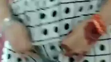 Newly married desi nude lady shows her milky boobs