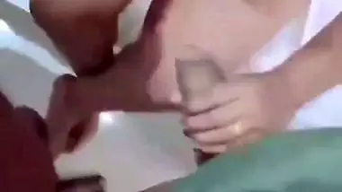 Busty girl enjoys two dicks together in Telugu xxx MMS