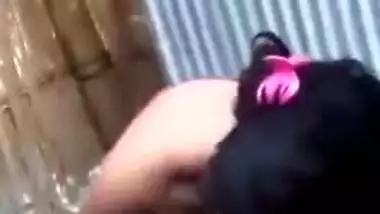 Slutty teen gal exposes perky Desi tits and cute twat in XXX clip