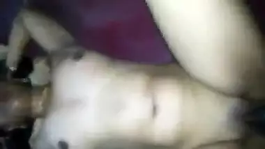 Desi diva with small tits feels free to make man have XXX action