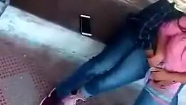 Horny couple outdoor romancing desisexmms video