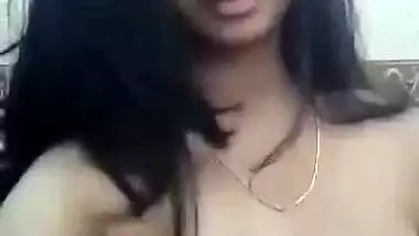 Boobs pressed deshi girl