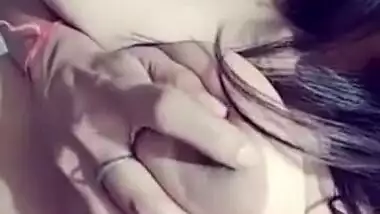 Naked Indian girl demonstrates on cam massive XXX jugs perfect for sex