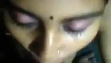 Beautiful Bengali wife sucking dick of her husband