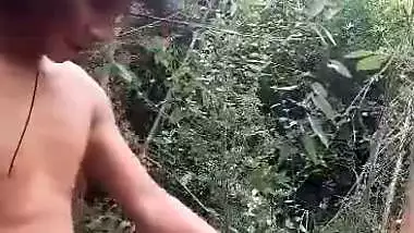 Lady cheats on her husband and enjoys outdoor Nepali sex