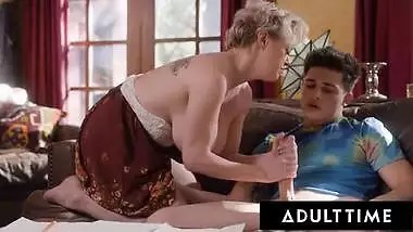 ADULT TIME - Dee Williams' Stepson Can't Take His Eyes Off Of His Stepmom's Big Tits!