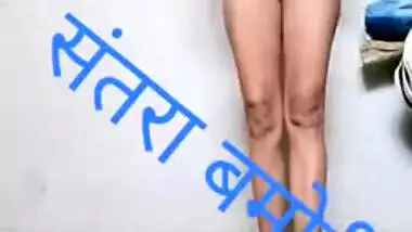 Hot Dehati chick poses for the cam showing her smooth Desi XXX pussy