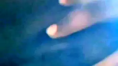 Indian wife shaved pussy rubbing in nude video making