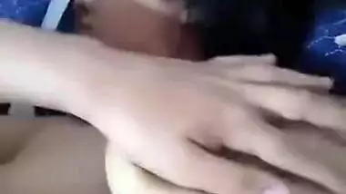 Today Exclusive- Sleeping Wife Boobs Pressing And Nude Video Record By Hubby