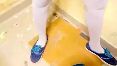 Desi Indian teen hot girl sneak out of house back side fucking in outdoor full dirty talk with sex