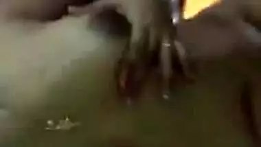 Chubby Desi minx plays with XXX boobs and pussy in solo sex video