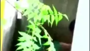 Desi aunty outdoor bath captured secretly on cam by neighbor gets mms online