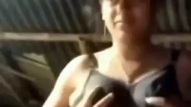 Bengali village girl bra removed and boobs pressing