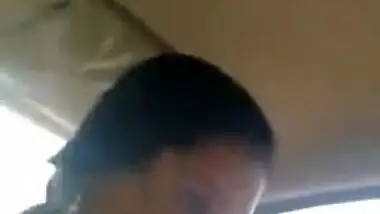 Desi female has no shame and holds XXX session with hubby in the car