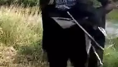 Desi female has her XXX own needs going outdoors for stripping