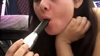 Overseas pakistani gorgeous teen insert Torch light in pussy & Ass hole