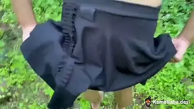 Desi outdoor sex of a girl fucking in the jungle