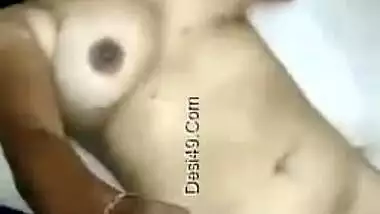 Lovely Indian babe takes selfie stick to film XXX video for her man