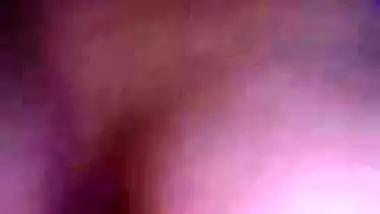 Dark nipples desi girlfriend on video call topless at night