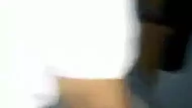 Cute Desi girlfriend kissing & boob pressing hindi audio