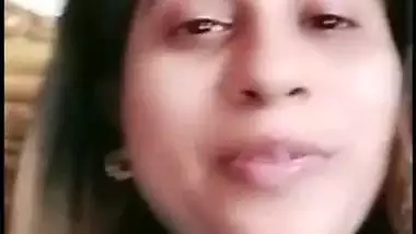 Beautiful wife shows boobs on video call to ex-lover
