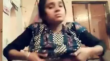 Cute Indian Dehati girl showing tits and playing with pussy on XXX cam