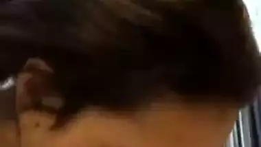 Naughty lady shoots her blowjob MMS fucking a dick