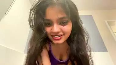 Sexy babe teases her viewers on an adult webcam in NRI porn