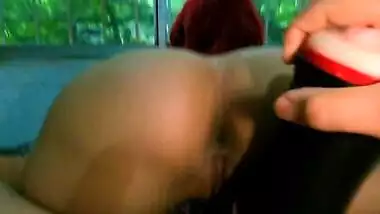 One rainy day and no electricity, I wanted to show my boyfriend my ass so he could masturbate