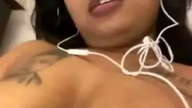 Chennai milf masturbates on video call in Telugu sex